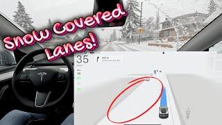 Full Self Driving First WINTER 6 inch SNOW | FSD V12.5.6.3