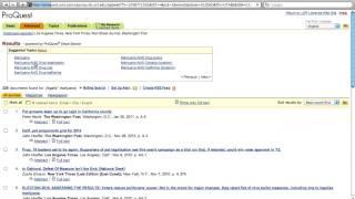 Searching in ProQuest Newspapers