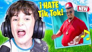 Trolling Little Bro With NEW "skibidi bop" TikTok Emote! (UNRELEASED)