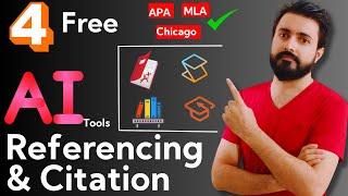 Four free AI tools to Automatize referencing and Citation || APA MLA Chicago in single click | #ai