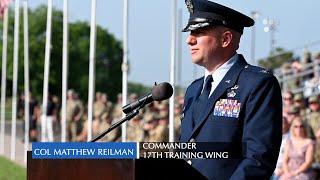 17th Training Wing Change of Command