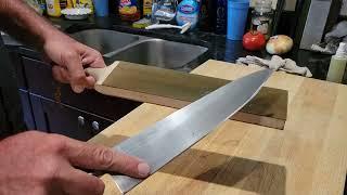 Misono Swedish steel gyuto maintenance sharpening, observations, and quick cut testing.