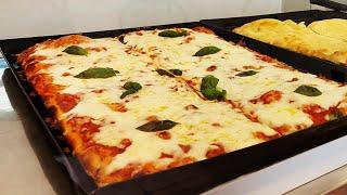Making the Best Roman Pizza Margherita al Taglio / Pizza al Trancio