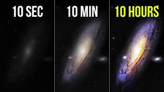 Photographing a Galaxy for 10 Seconds vs 10 Hours