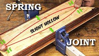 How to Edge Join 2 Boards Using 1 Clamp - Spring Joint