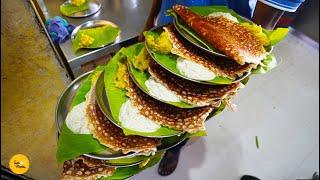 Most Famous Davangiri Spongy Loni Dosa Rs. 60/- Only l Kolhapur Street Food