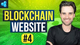 Build a Blockchain Website - Pt 4 - Beginner Blockchain Tutorial For Developers