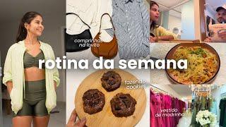 novas metas, desabafo sobre gastos do casamento, provando looks fitness, fazendo cookies saudável