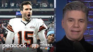 Browns’ QB room: Joe Flacco, Kenny Pickett, Shedeur Sanders | Pro Football Talk | NFL on NBC