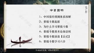 紫微斗数入门先导课1