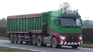 TRUCKS ON THE A41 NEAR TONG SHROPSHIRE 18 DECEMBER PART 2