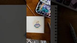 Timelapse #BlackCreatives #BlackArt #ArtTherapy #Sketchbook #Watercolor #UnveilingAnneArt