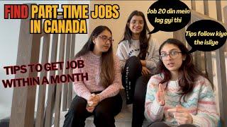 how to get part time job in Canada?