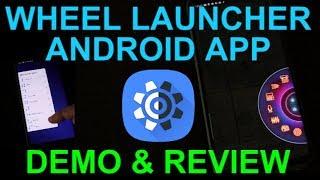 Wheel Launcher Android App Review & Demo Sidebar Quick Launch App