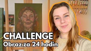 CHALLENGE  namalovala jsem obraz za 24 hodin?