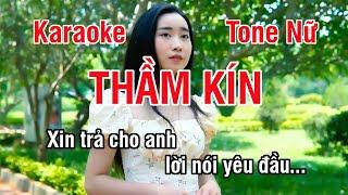 Thầm Kín Karaoke  Nhạc Sống Hay Tone Nữ (Si Trưởng) ► Karaoke Lê Thiết