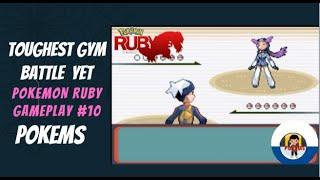 Toughest gym battle yet | Pokemon Ruby Gameplay #10 | POKEMS