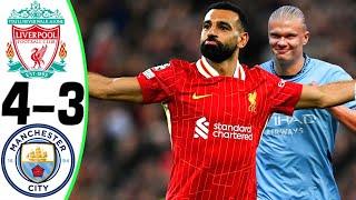 Liverpool vs Manchester City 4-3 - All Goals and Highlights - 2024  SALAH