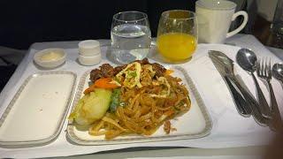 Singapore Airlines Business Class Indonesian Plane Foos Amsterdam to Singapore 2 Lounges at Schiphol