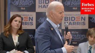 Biden Describes Seeing Sign That Says 'F Biden' And 'A Little Kid Standing With His Middle Finger'