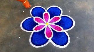 Sankranthi muggulu 2025Beautiful Margazhi simple kolamhappy new year rangoliSuper colour rangoli