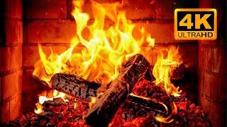  Fireplace 4K UHD! Fireplace with Crackling Fire Sounds. Fireplace Burning for Home