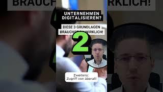 Unternehmen digitalisieren? Wo anfangen? Verpasse nicht diese 3 Grundlagen!