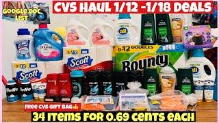 CVS COUPONING HAUL 1/12- 1/18 DEALS * CVS EASY DIGITAL COUPON DEALS * FREE CVS GIFT BAG WITH COUPONS