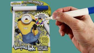 Minions Rise of Gru Imagine Ink Coloring Book | ACTIVITIES and COLORING with Mess Free Marker