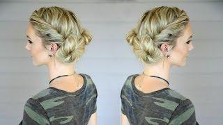 Fast and EASY Double Bun Twist