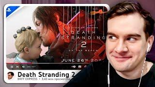 БРАТИШКИН СМОТРИТ ТРЕЙЛЕР DEATH STRANDING 2 / РЕАКЦИЯ