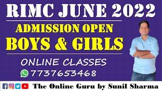 RIMC June 2022  !! Notification Out !! Online Classes: -7737653468 I The Online Guru by Sunil Sharma