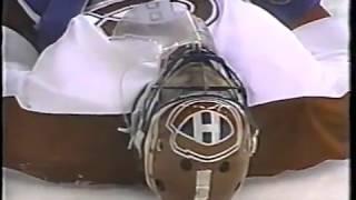 Patrice Brisebois vs Bernie Nicholls & Nicholls collided with Patrick Roy