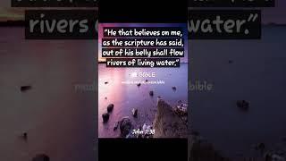 rivers of living water #Jesus