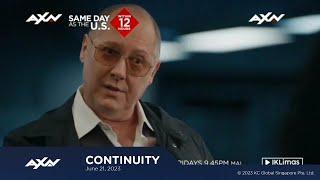 AXN Asia (Indonesian feed) continuity | June 21, 2023