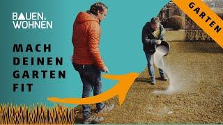 Rasen, Bodenbeläge & Co. Deine Garten to dos im Frühjahr: Rasen säen, vertikutieren, Terrassenpflege