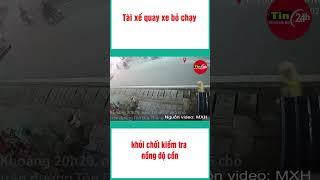 Nhậu xong lái ô tô ‘thông chốt’ kiểm tra nồng độ cồn để sang chơi với bạn gái | Tin24h #shorst