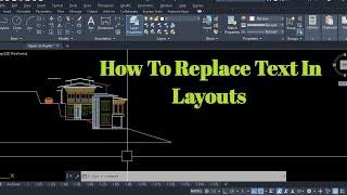 How to replace the text in layout and workspace at once| AutoCAD in 2022| find similar text