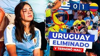 URUGUAY vs COLOMBIA | REACCIÓN a la ELIMINACIÓN de HINCHA URUGUAYA en el estadio *Copa América 2024*