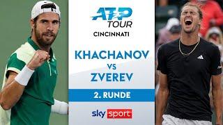 Khachanov  vs. Zverev  - 2. Runde | Cincinnati Masters 2024 | Highlights - Sky Sport Tennis