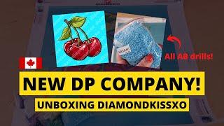 Full AB diamond art kit!!! | Diamondkissxo Diamond Painting Unboxing | Dazzling Cherries