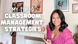 TOP 10 CLASSROOM MANAGEMENT STRATEGIES that work! | 2nd year teacher