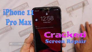 Cracked iPhone 11 Pro Max Screen? - Watch how I repair the glass only!