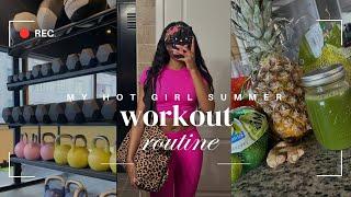 my *hot girl summer* workout routine + what i eat in a week