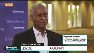 Fed's Bostic on Rates Path, Market Volatility, Economy