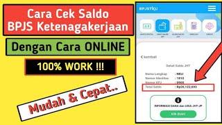 ⭕Cara Cek Saldo BPJS Ketenagakerjaan (Jamsostek) Secara Online‼️.. CEPAT & MUDAH