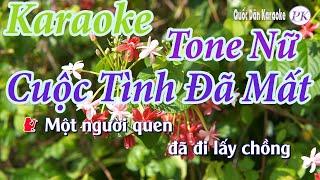 Karaoke Cuộc Tình Đã Mất | Bossa Nova | Tone Nữ (C) | Quốc Dân Karaoke