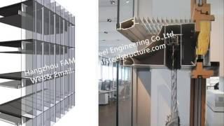 China Double Glass Wall Ventilated Façade Office Building Double Skin Glazed Curtain Wall Supplier