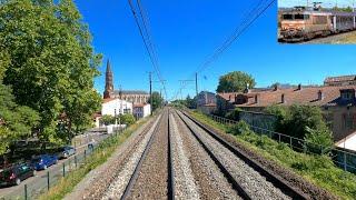  4K   Bordeaux - Toulouse - Montpellier - Marseille en BB7200, cab ride France [07.2022]