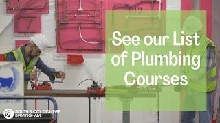 Plumbing Courses | South & City College Birmingham